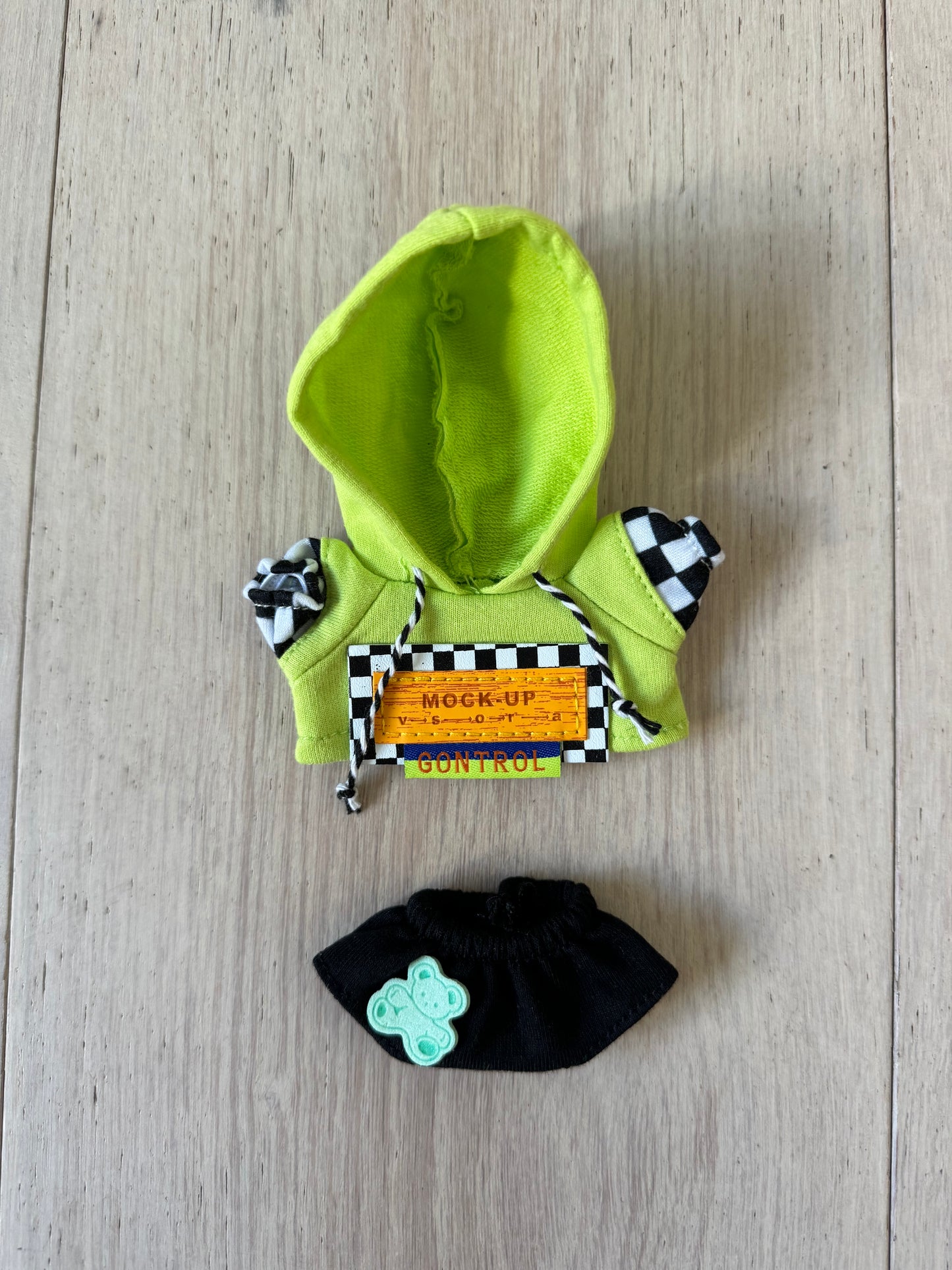 Labubu Clothes / Mock Up Hoodie Set Green