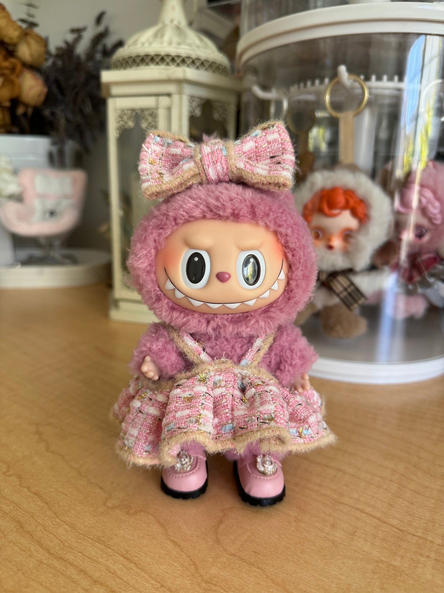 Labubu Doll Shoes / Camellia Pink