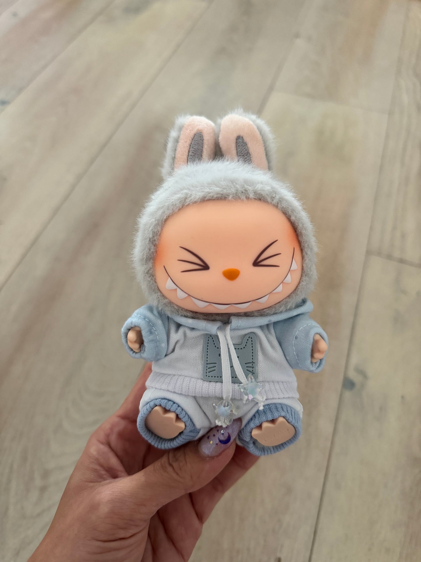 Labubu Clothes / Jogger Hoodie Set Blue