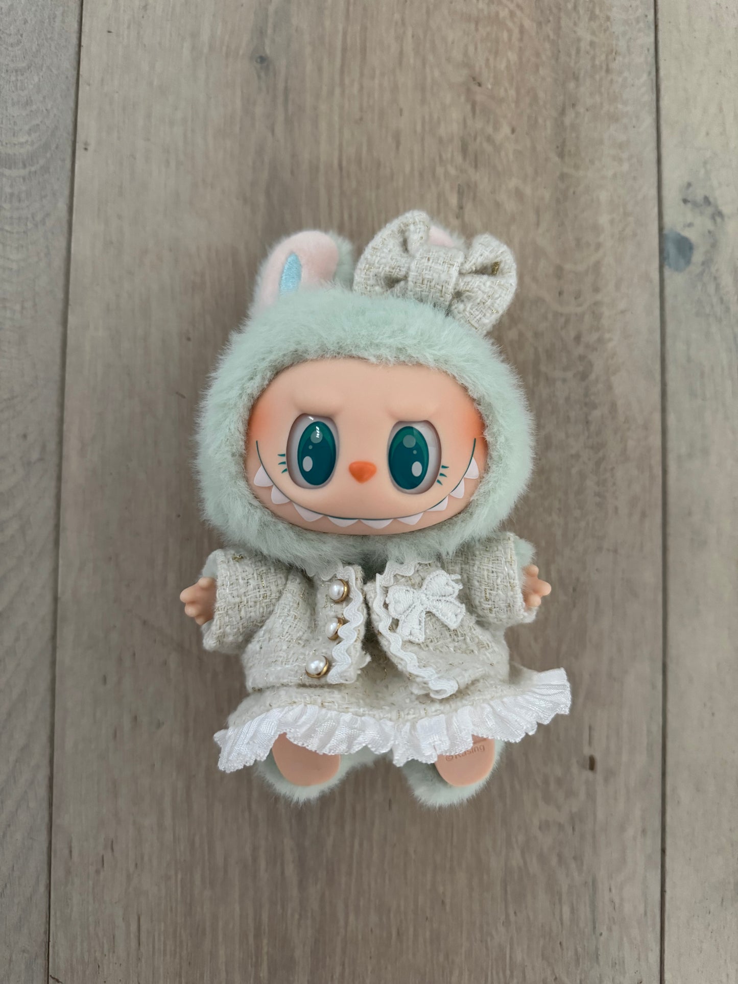 Labubu Clothes / Tweed Jacket Set Ivory